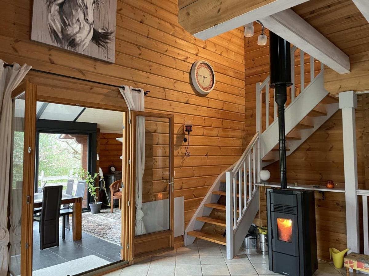 Chalet De Charme Avec Sauna Et Piscine Couverte, Proche De Vichy, Tout Confort, Animaux Acceptes - Fr-1-489-370 Vila Saint-Rémy-en-Rollat Exterior foto